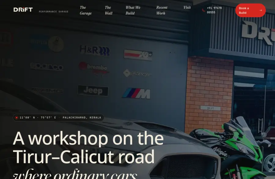 Drift Automotive — live site built by Digital Shijil Studio